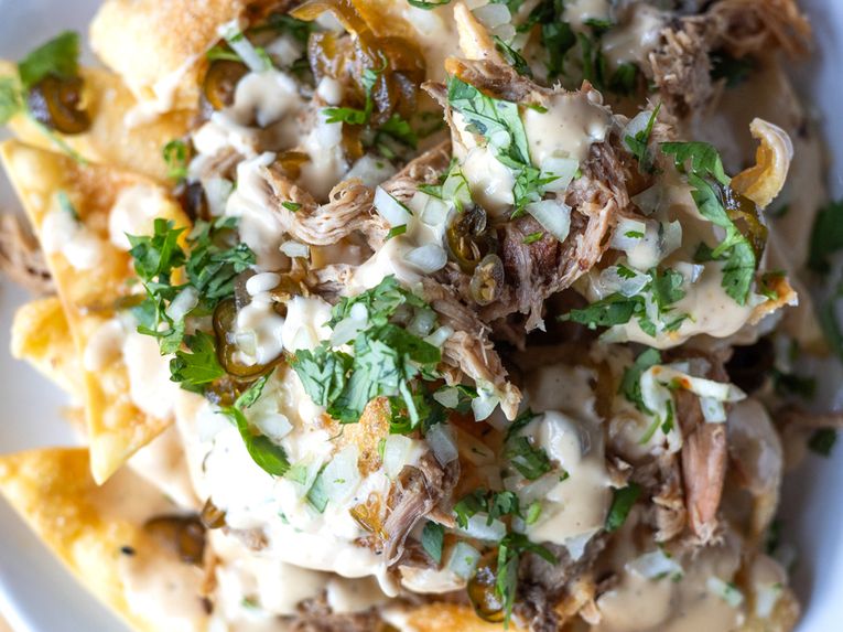 Boke Smoked Pork Wonton Nachos