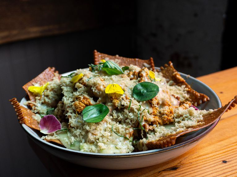 Deconstructed Lasagna Nachos